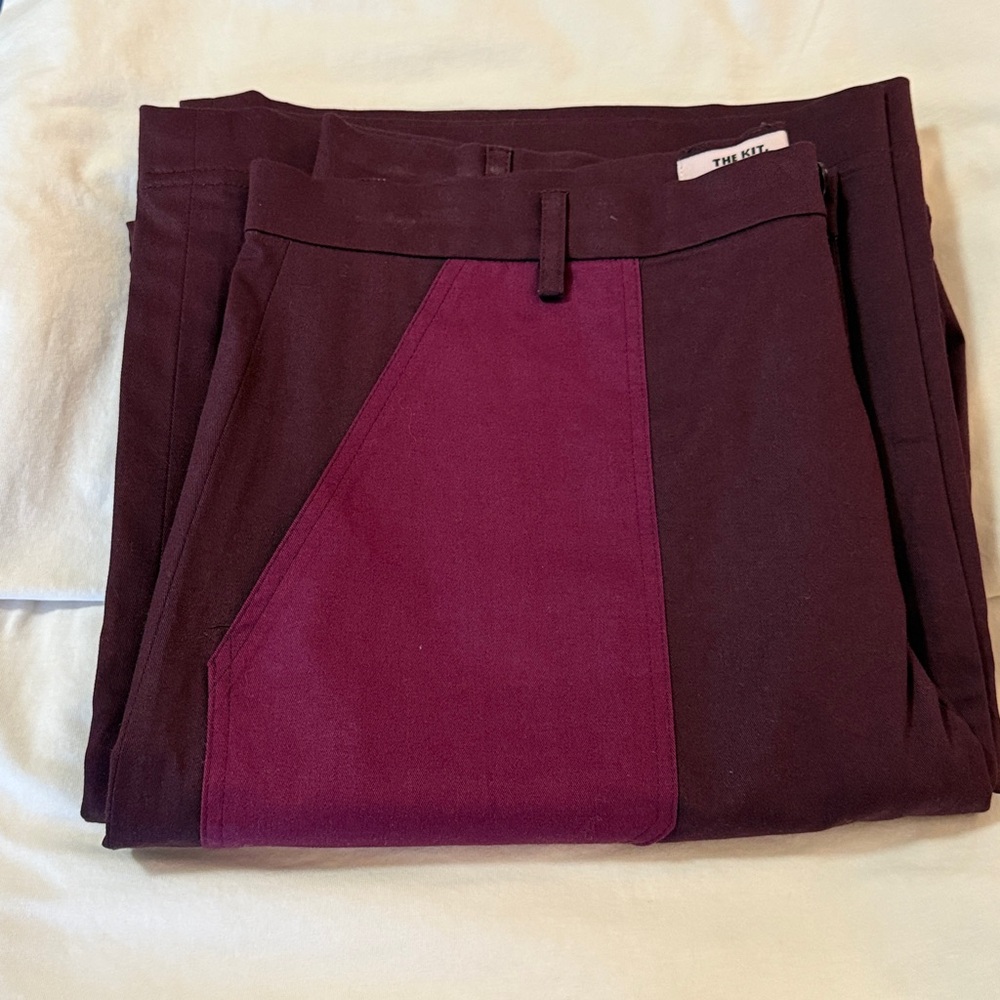 Women's Wide Leg Pants in Deep Purple
